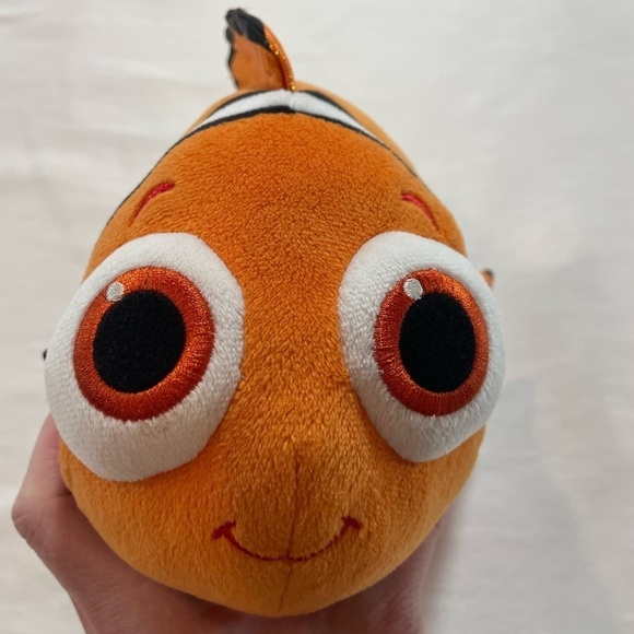 TY Disney Finding Nemo SPARKLE NEMO CLOWN FISH 8" Plush Stuffed Animal Toy - Picture 6 of 6